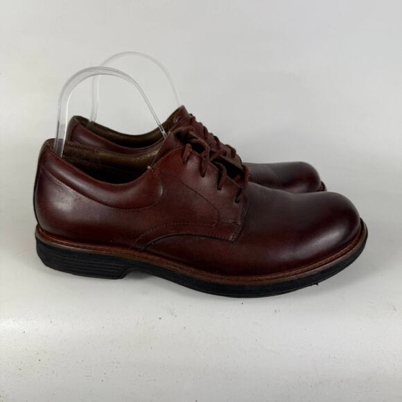 Dansko Josh Oxford Men's 7 Brown Leather Lace-Up Low Top Classic Dress Shoes - Picture 2 of 10